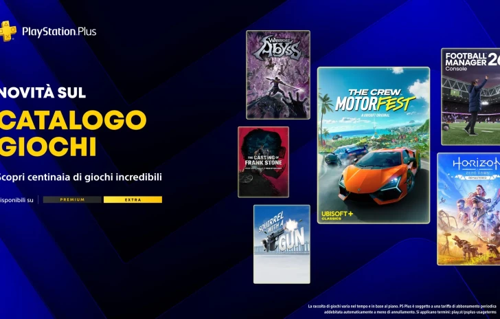 PlayStation Plus i giochi Extra e Premium di aprile
