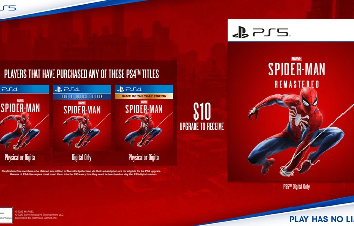 Marvels SpiderMan a maggio una versione standalone per il remaster PS5 