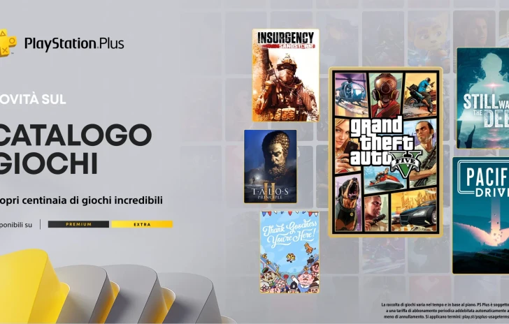 PlayStation Plus i giochi Extra e Premium di novembre con GTA 5