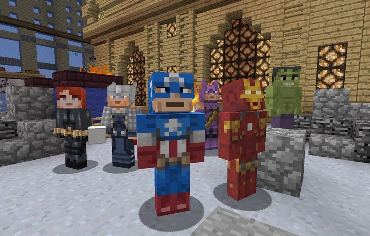Gli Avengers invadono Minecraft su Xbox 360
