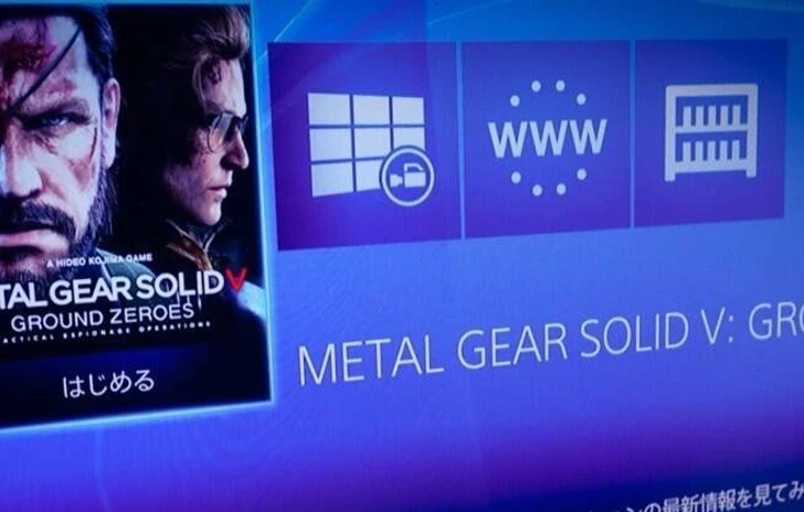 Kojima posta foto di MGS V giocato su PS4