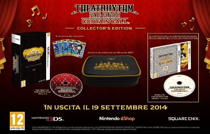 Data Italiana per Theatrhythm Final Fantasy Curtain Call