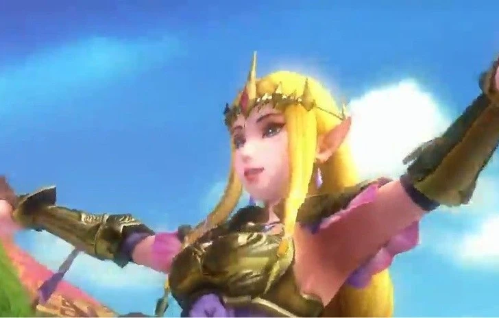 Zelda brandisce Wind Waker in Hyrule Warriors