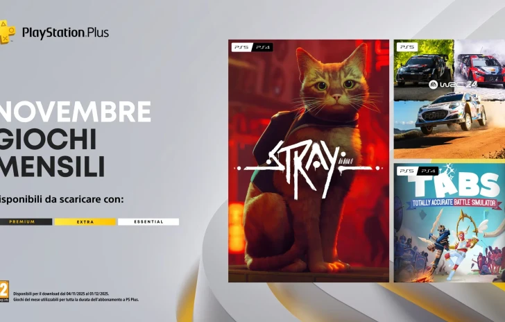 PlayStation Plus i giochi di novembre con Stray