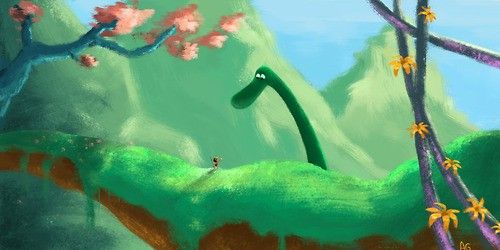 Un concept art per The Good Dinosaur