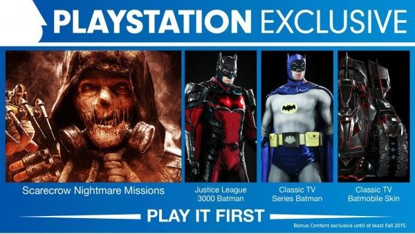 Contenuti esclusivi temporanei per Batman su PS4