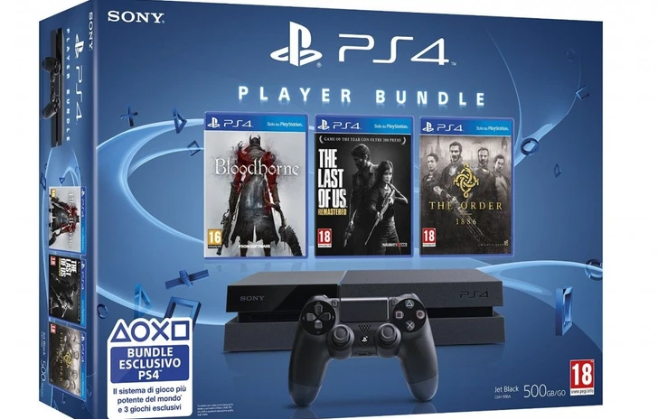 Un bundle con tre giochi esclusivi per PS4