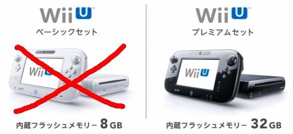 Wii U da 8 GB fuori produzione in Giappone