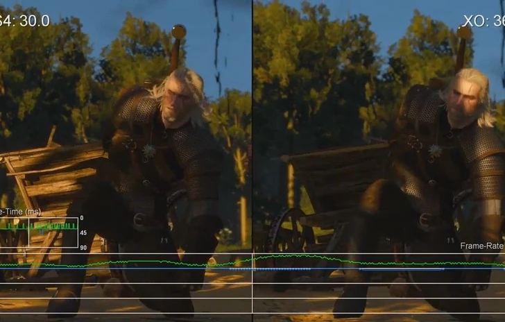 Un video confronta il frame rate di The Witcher 3 su console
