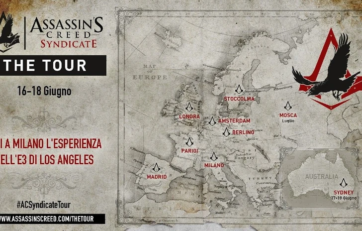 Assassins Creed Syndicate in tour Europeo a Giugno