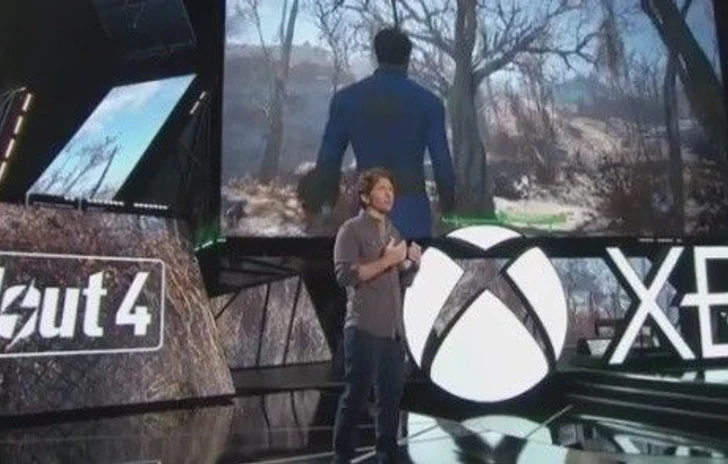 E3 2015 Fallout 4 presente sul palco Microsoft