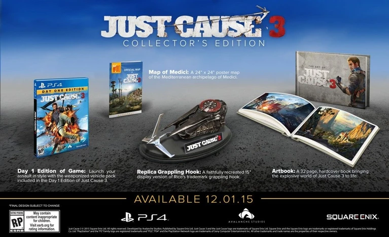 Rivelato il contenuto della collectors edition di Just Cause 3