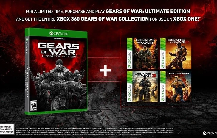 Gears of War Ultimate Edition regala la serie su Xbox 360