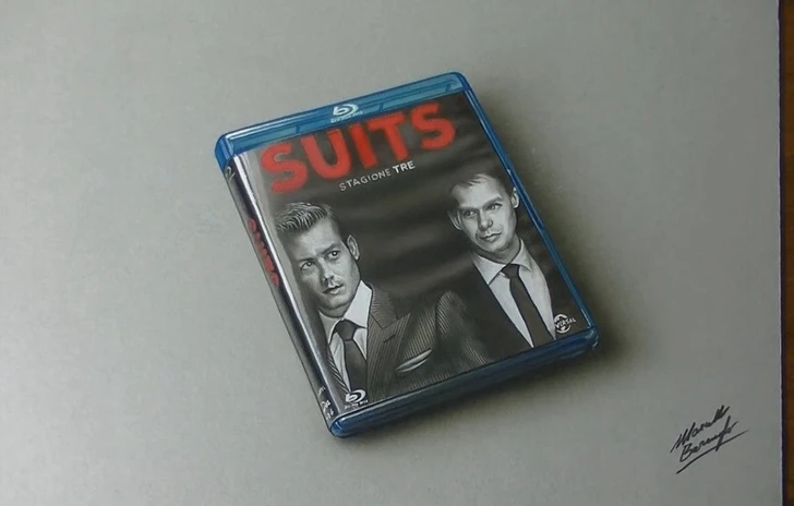 Suits  Stagione Tre disegno in 3D di Marcello Barenghi