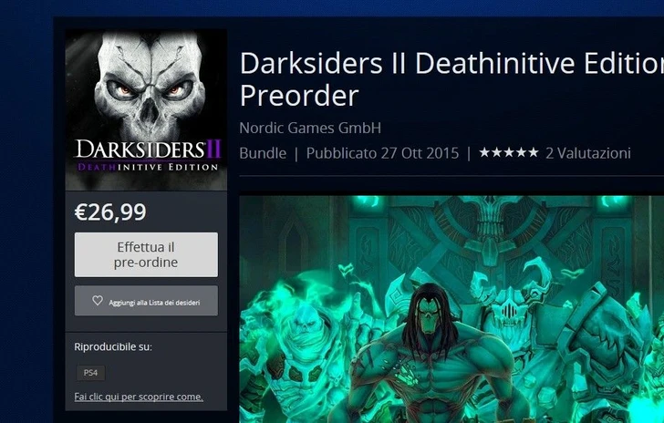 Arriva la Wishlist su PS Store ma per ora solo da Browser