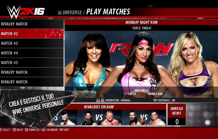 WWe 2K16 Disponibile Ora