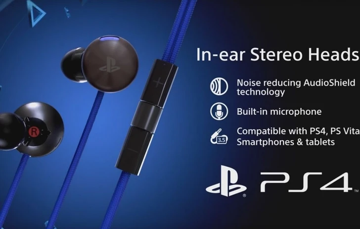 Nuovi auricolari stereo con microfono per PS4 a Dicembre