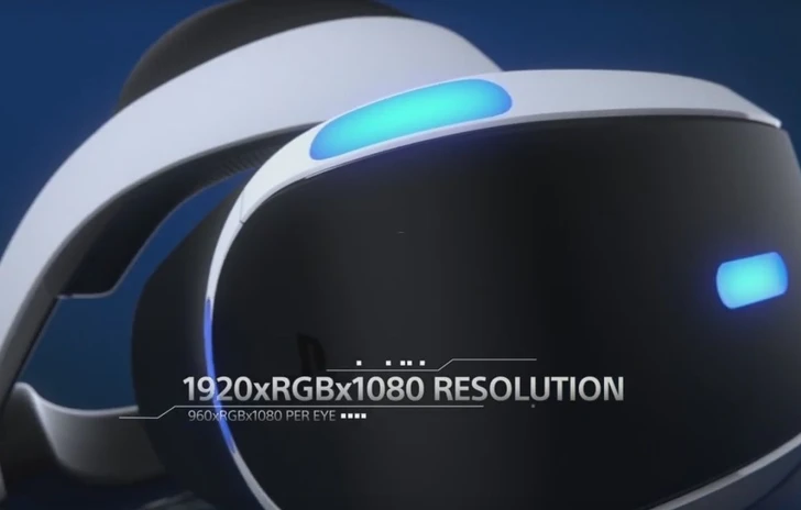 Sony mostra le caratteristiche di PlayStation VR