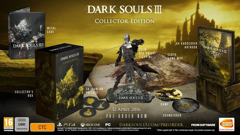 Due edizioni da collezionisti di Dark Souls III sfuggono in rete