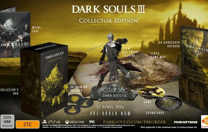 Due edizioni da collezionisti di Dark Souls III sfuggono in rete