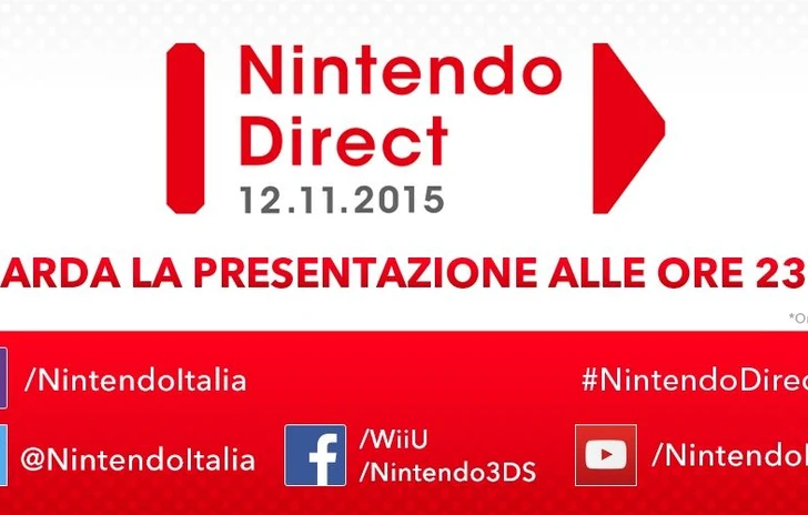 Torna Nintendo Direct il 12 Novembre