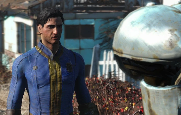 Fallout 4 gente nel Vault e Deathclaw da passeggio