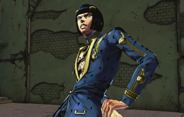 Okuyasu Nijimura e Bruno Bucciarati si mostrano in Eyes of Heaven