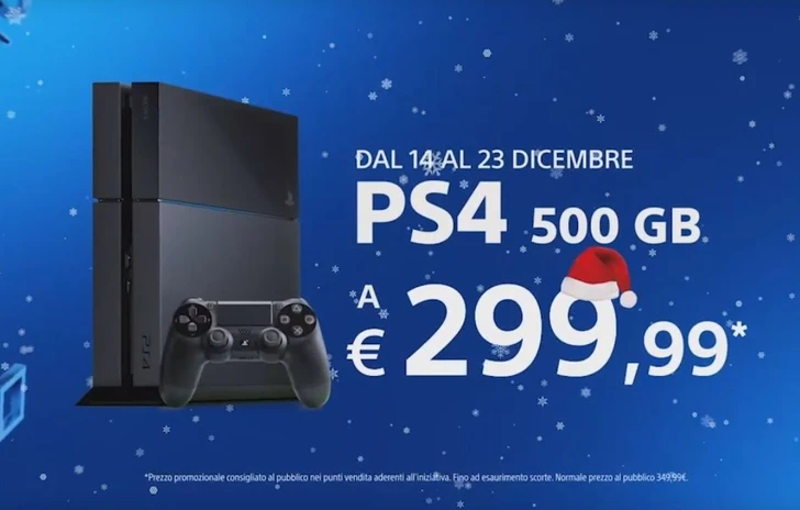 Sony abbassa il prezzo di PS4 fino a Natale