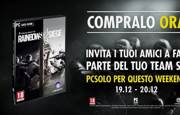 Annunciato il programma Porta un amico per Rainbow Six Siege PC