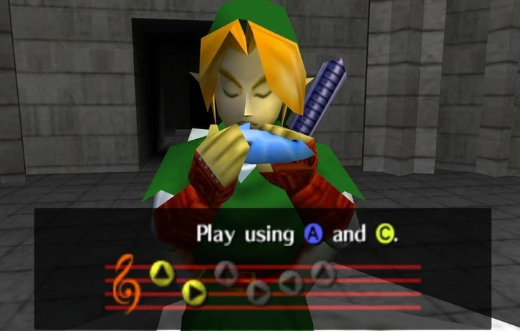 The Legend Zelda Ocarina of Time giocato con una vera Ocarina