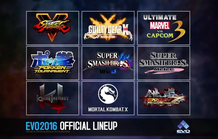 La LineUp del torneo EVO 2016