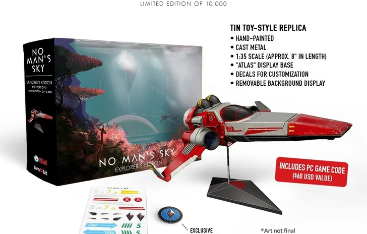 Unedizione da collezione per No Mans Sky con replica dellastronave