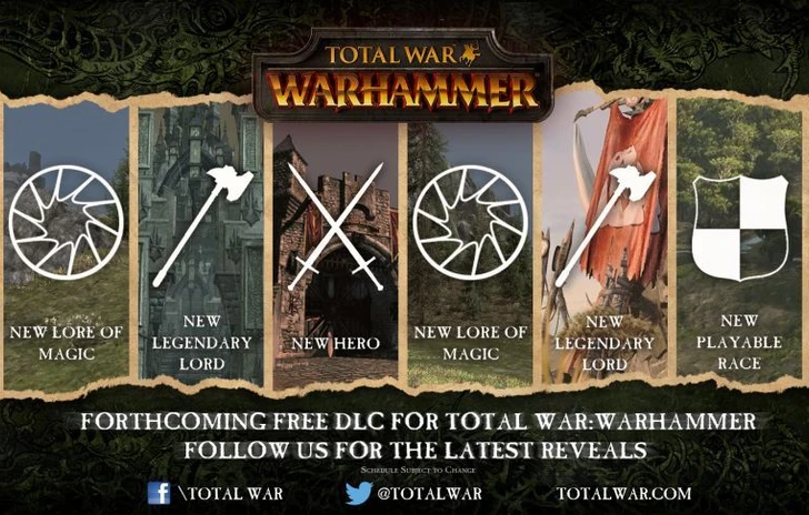 Annunciato il piano di rilascio dei DLC gratuiti per Total War WARHAMMER