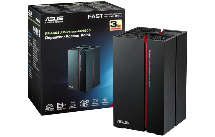 ASUS presenta il nuovo ripetitore wireless RPAC68U