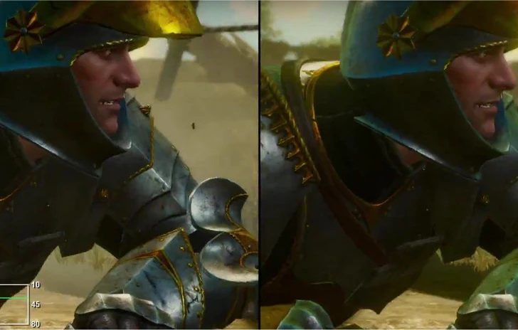 Comparazione grafica per the Witcher III Blood  Wine