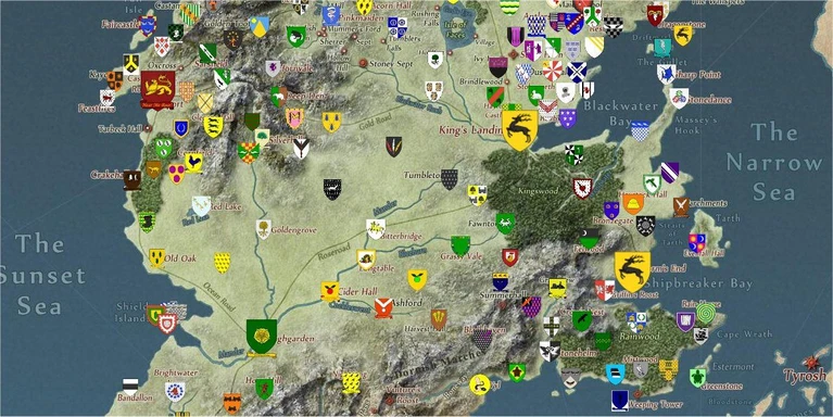 Una mappa interattiva per Game of Thrones