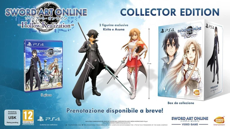 Svelata la Collectors Edition Europea di Sword Art Online Hollow Realization