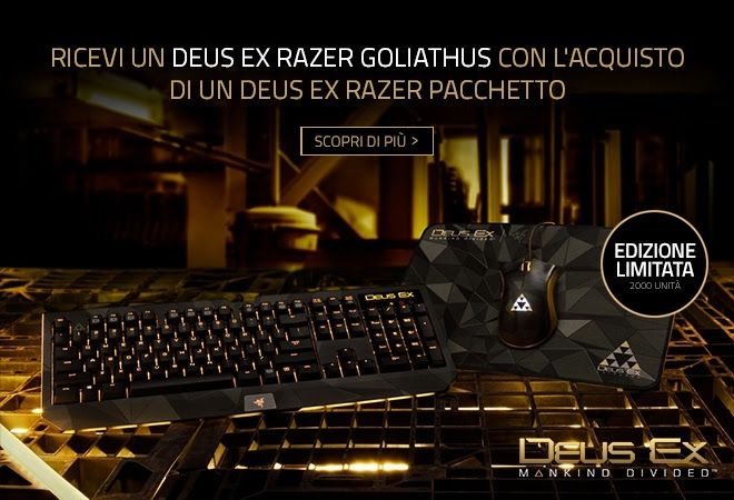 Razer ci porta il mondo di Deus Ex Mankind Divided grazie ad un bundle eccezionale