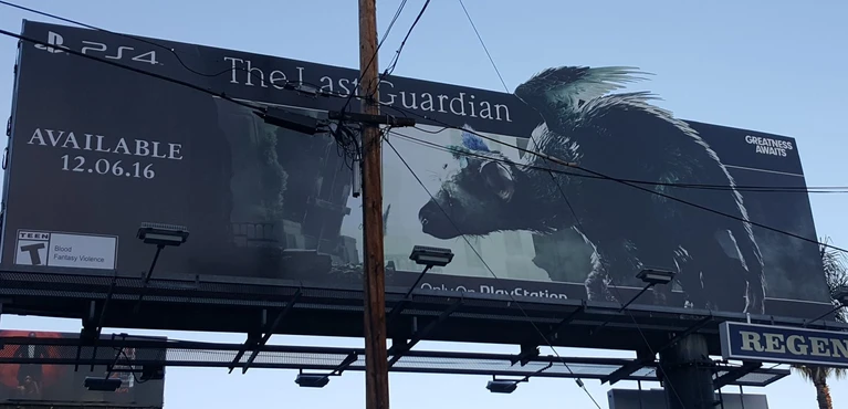 The Last Guardian sui cartelloni pubblicitari
