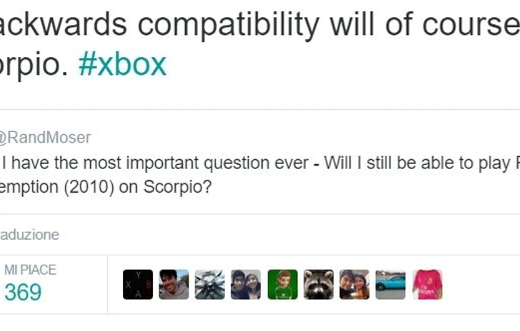 La retrocompatibilità 360 funzionerà anche su Scorpio