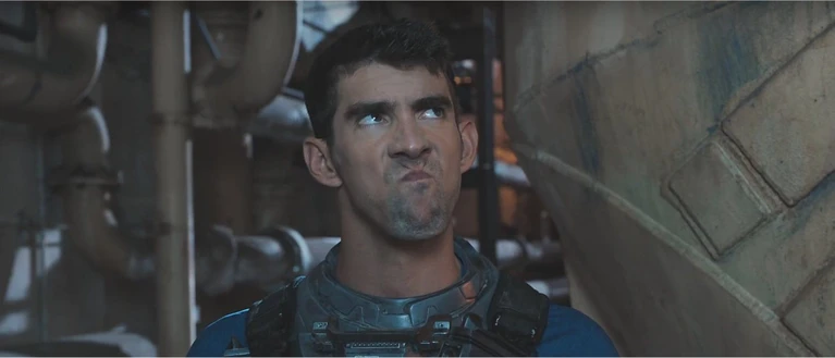 Michael Phelps e Danny McBride discutono in CoD Infinite Warfare