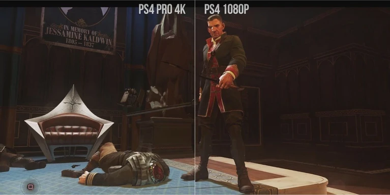 Comparazioni PS4Pro Uncharted 4 Battlefield 1 Dishonored 2