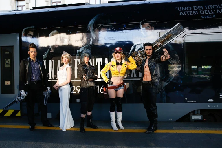 Final Fantasy XV prende vita a Milano con larrivo del suo treno