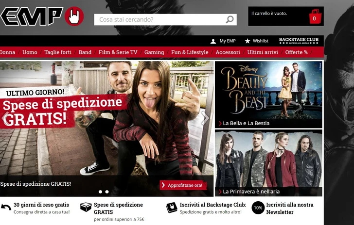 Su EmpOnline la spedizione è gratuita