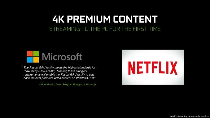 Netflix in 4K grazie allNVIDIA GTX 10