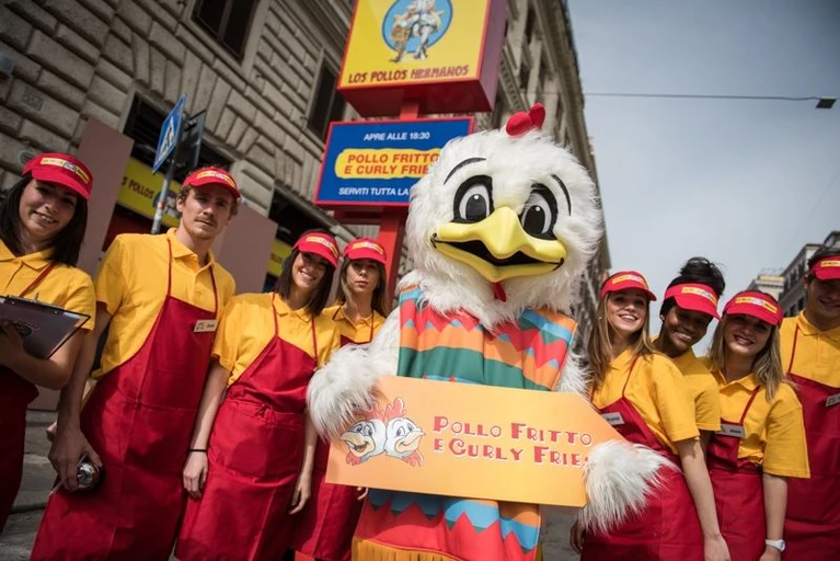 Los Pollos Hermanos a Roma e Milano ecco le foto