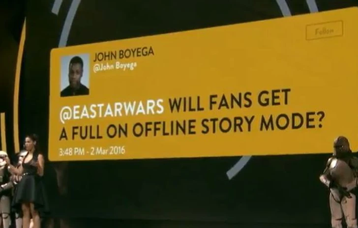 E3 2017 Star Wars Battlefront II sul palco EA