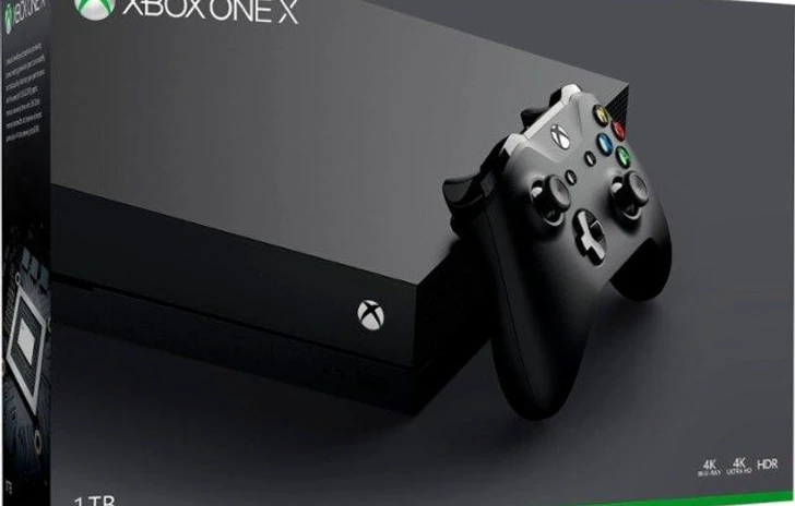 Ecco la scatola della Xbox One X