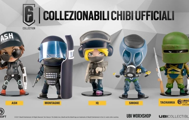 Le statuette della SIX Collection in vendita sullo store Ubisoft