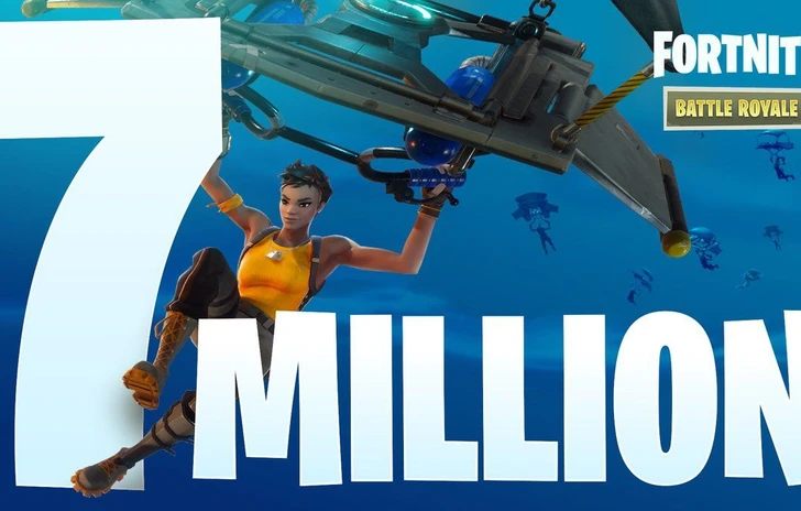 Fortnite Battle Royale arriva a 7 milioni di giocatori